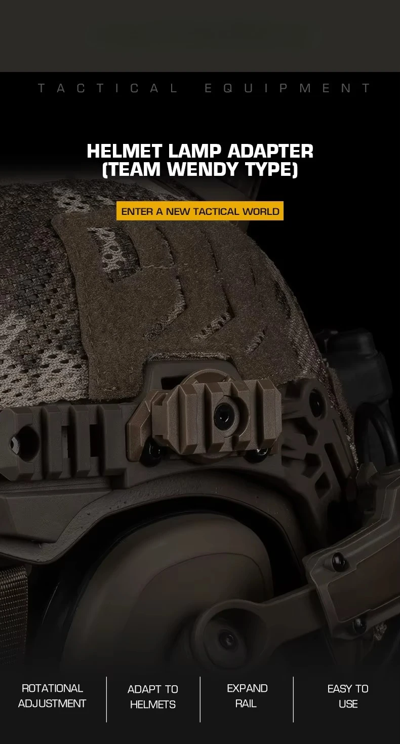 Adaptador de lámpara para casco TEAM WENDY 3.0 - vista frontal