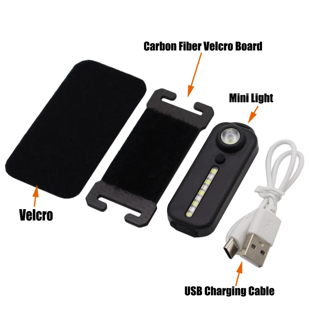Linterna táctica EDC para casco, señal y carga USB, outdoor