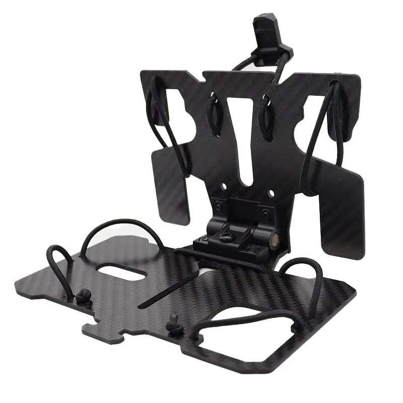 Chaleco táctico MOLLE fibra de carbono con soporte pecho para teléfono - imagen 5