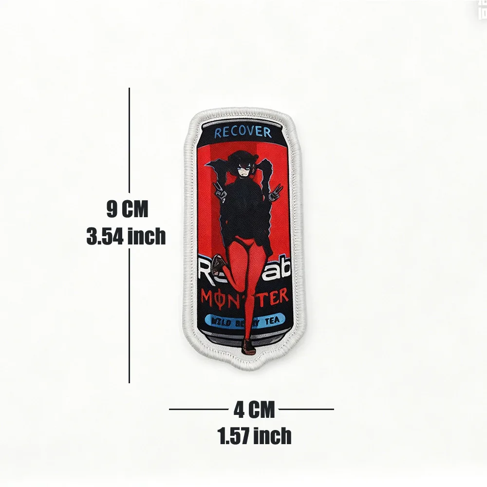 Parche táctico 2D gancho y bucle chica forma lata mochila funcional - imagen 4