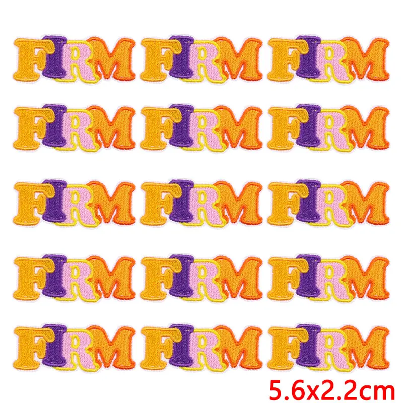 Parche termoadhesivo arcoíris bordado letras – Equipo táctico - imagen 3