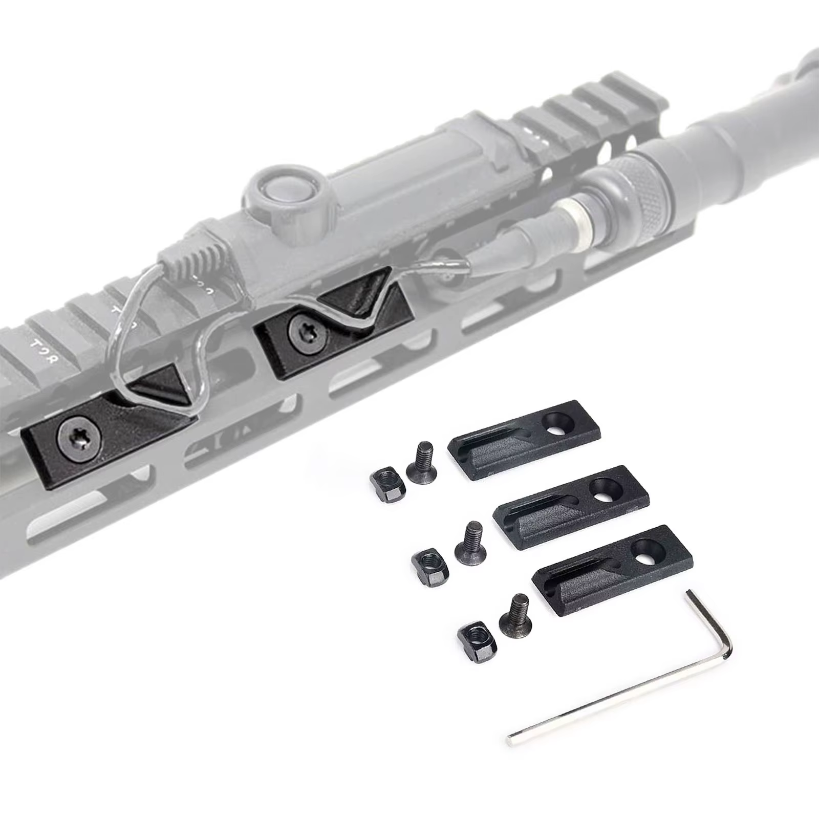 SOTAC-GEAR Guía de cables MLOK Picatinny – Nylon metálico - imagen 4
