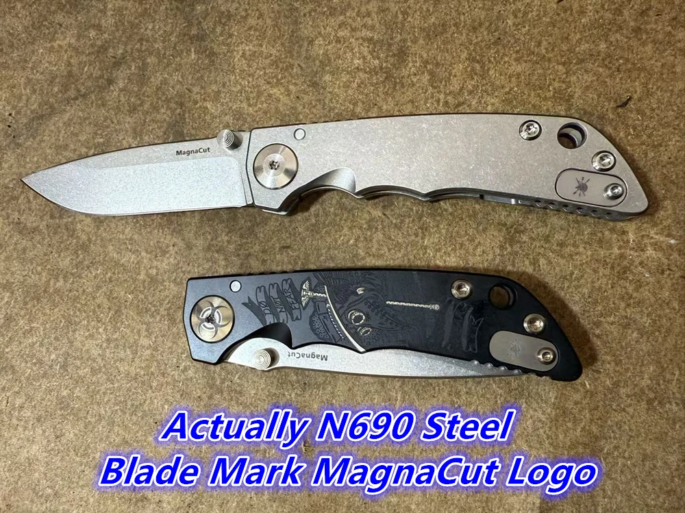 JUFULE Doctor de la Peste cuchillo EDC táctico titanio N690 cerámico - imagen 5