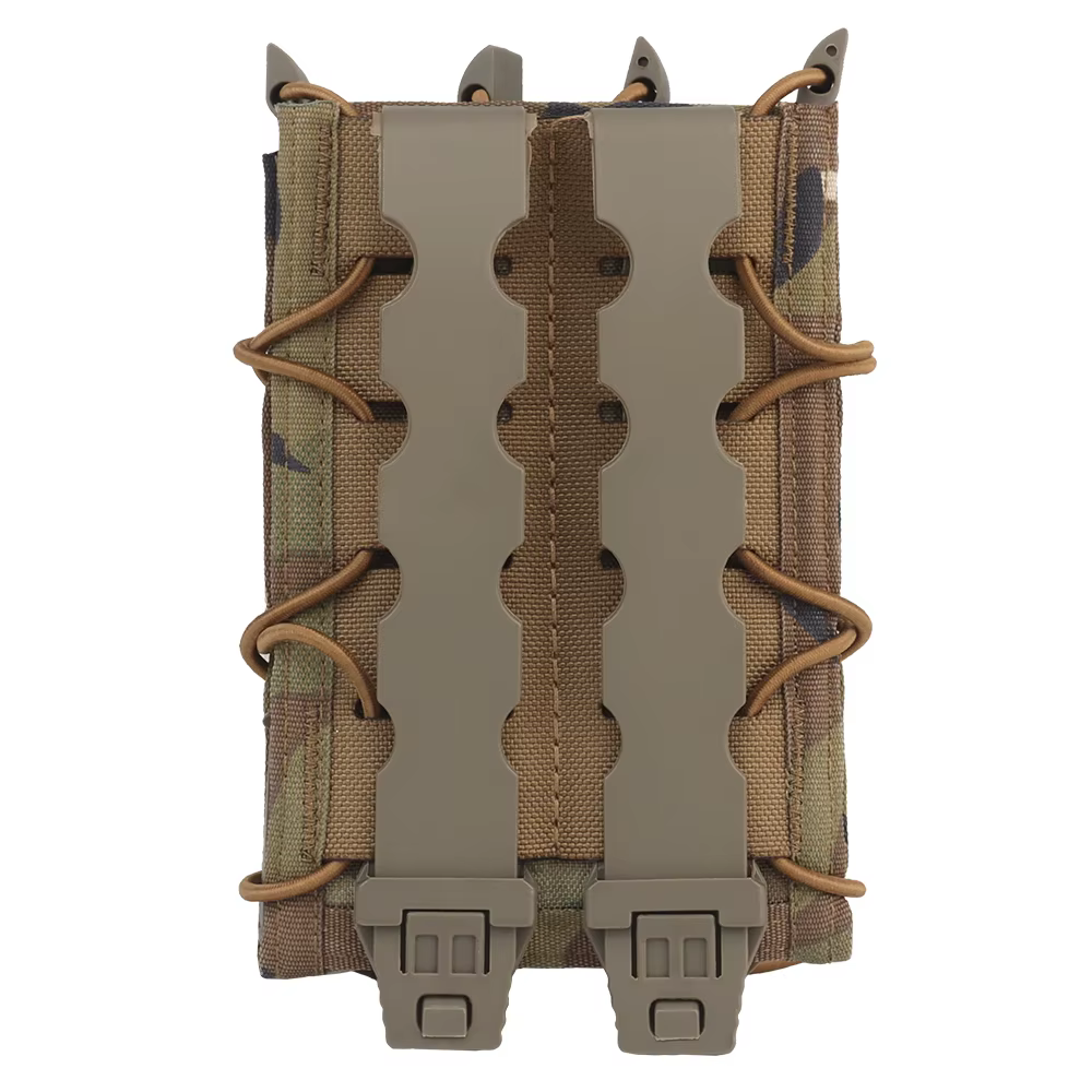 Portacargadores MOLLE doble extracción rápida para rifle táctico - imagen 5
