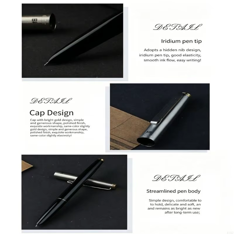 Pluma estilográfica punta fina escritura suave para caligrafía - imagen 3