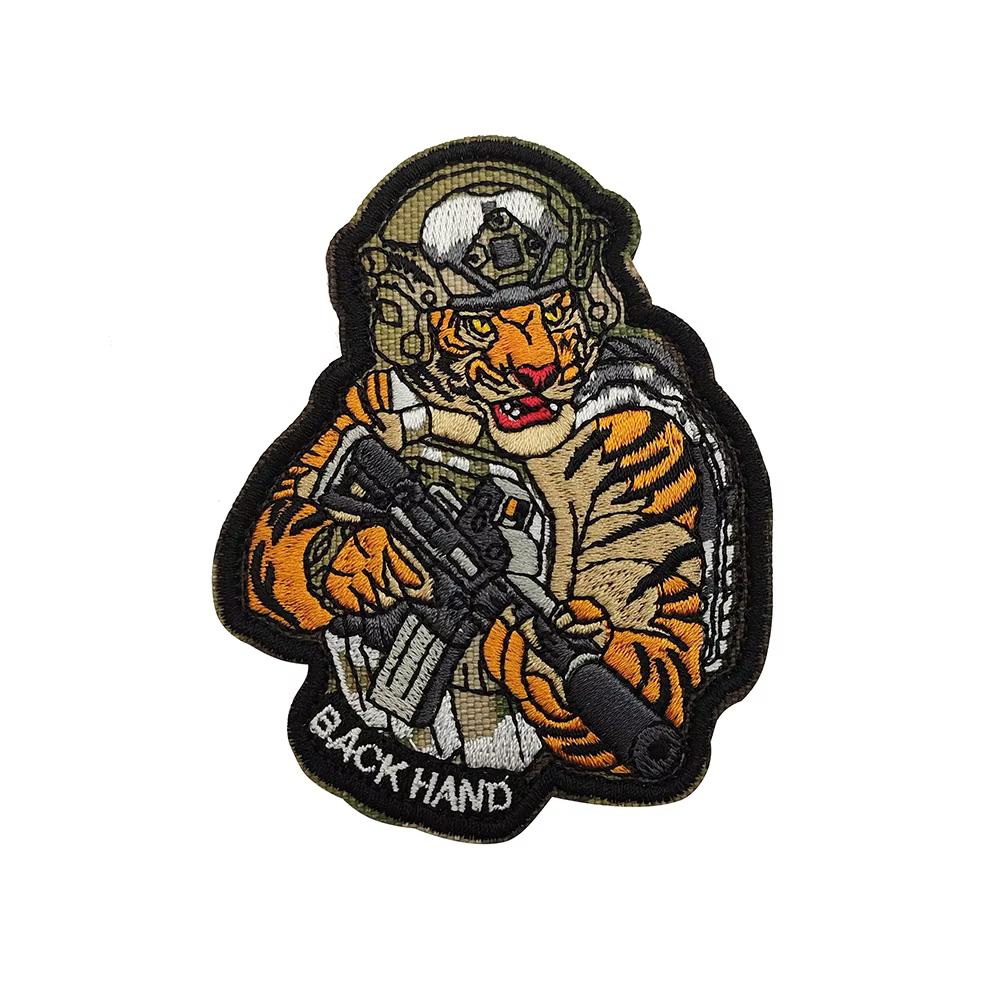 Parche táctico bordado tigre panda moral para brazalete - imagen 2
