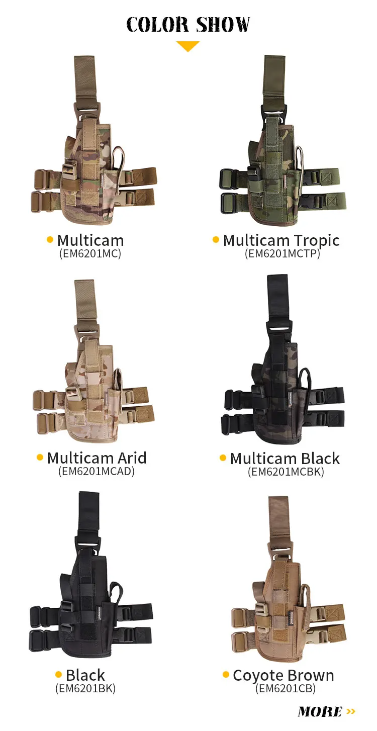 Funda táctica de pierna para pistola