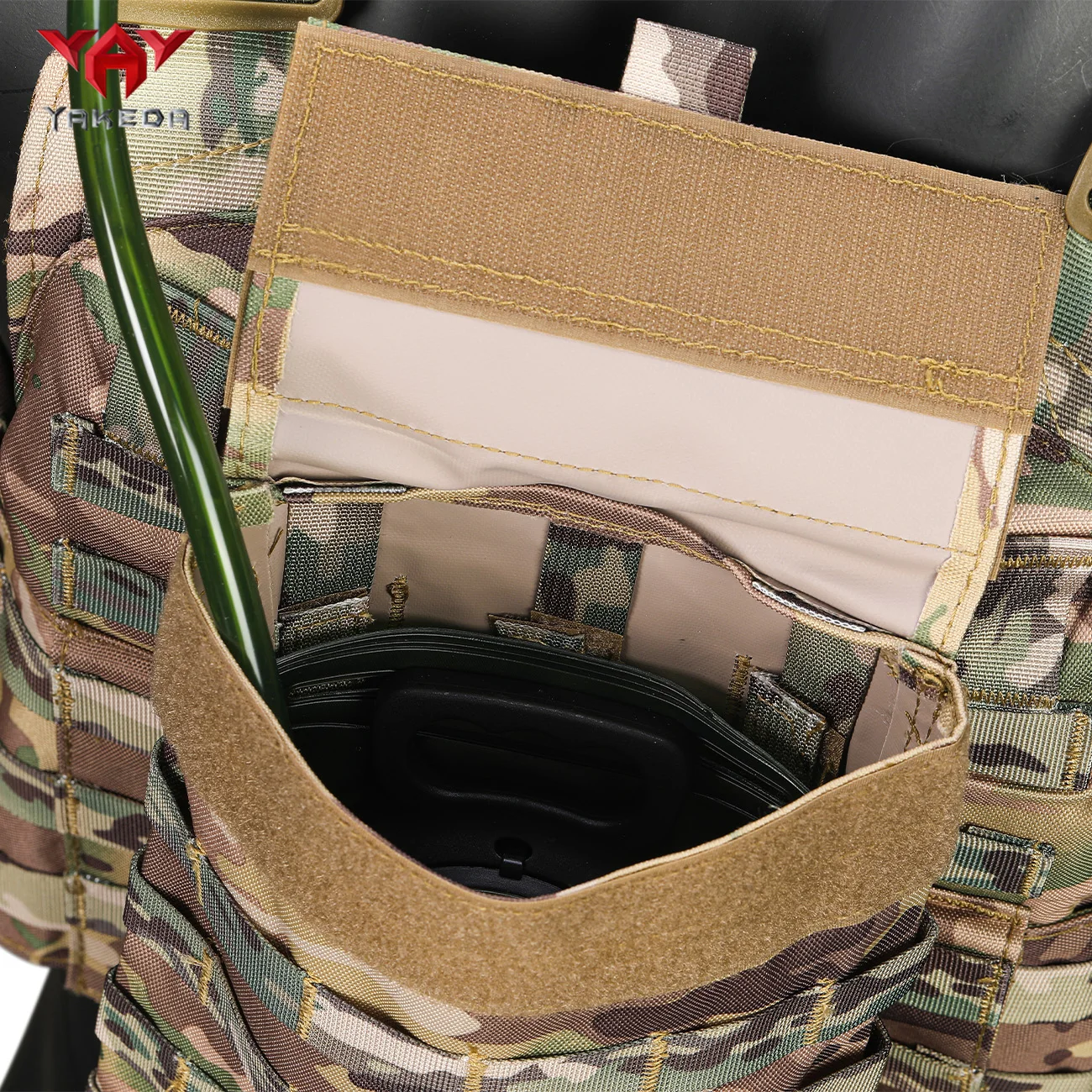 YAKEDA Chaleco táctico de entrenamiento camuflaje con bolsa de agua - imagen 5