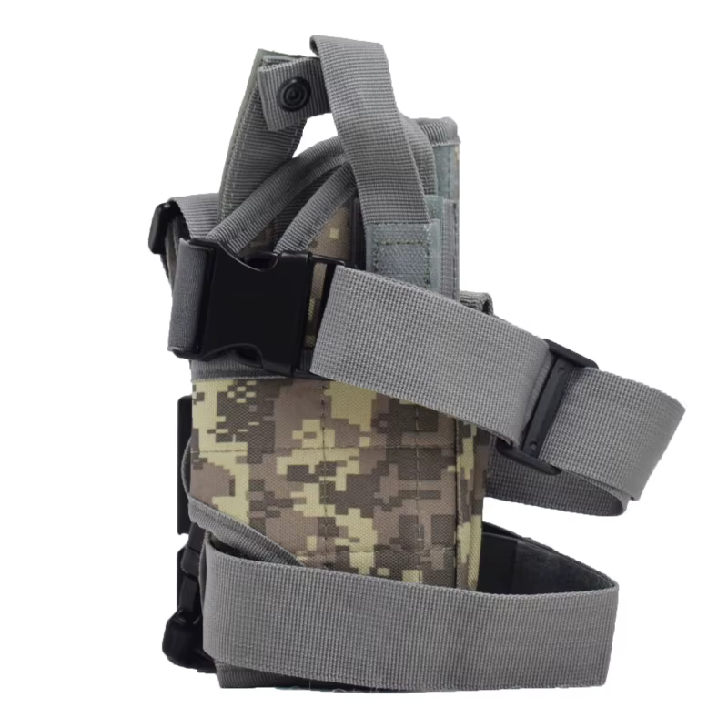 Pernera táctica MOLLE Airsoft caza – Funda de pierna regulable - imagen 2