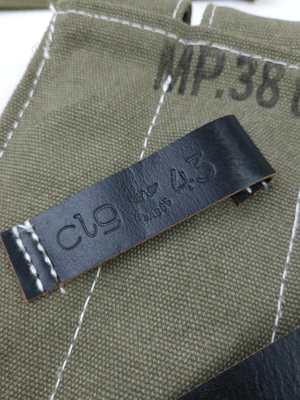 Bolsa para cargadores MP40/MP38 de lona táctica alemana IIGM - imagen 2