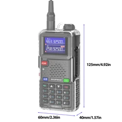 Funda TPU transparente ABBREE UV-5RH antiarañazos para radio táctica