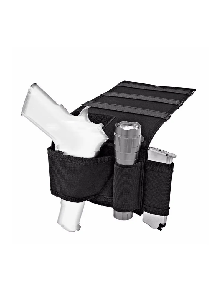 Funda táctica oculta para pistola con portacargador y linterna - imagen 2