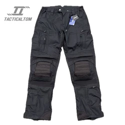 Tom PRO HT UF pantalones tácticos camuflaje negro y verde antidesgarro