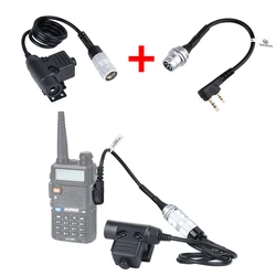 PTT táctico Baofeng para auricular TAC-SKY HD01/HD03 y radios PRC
