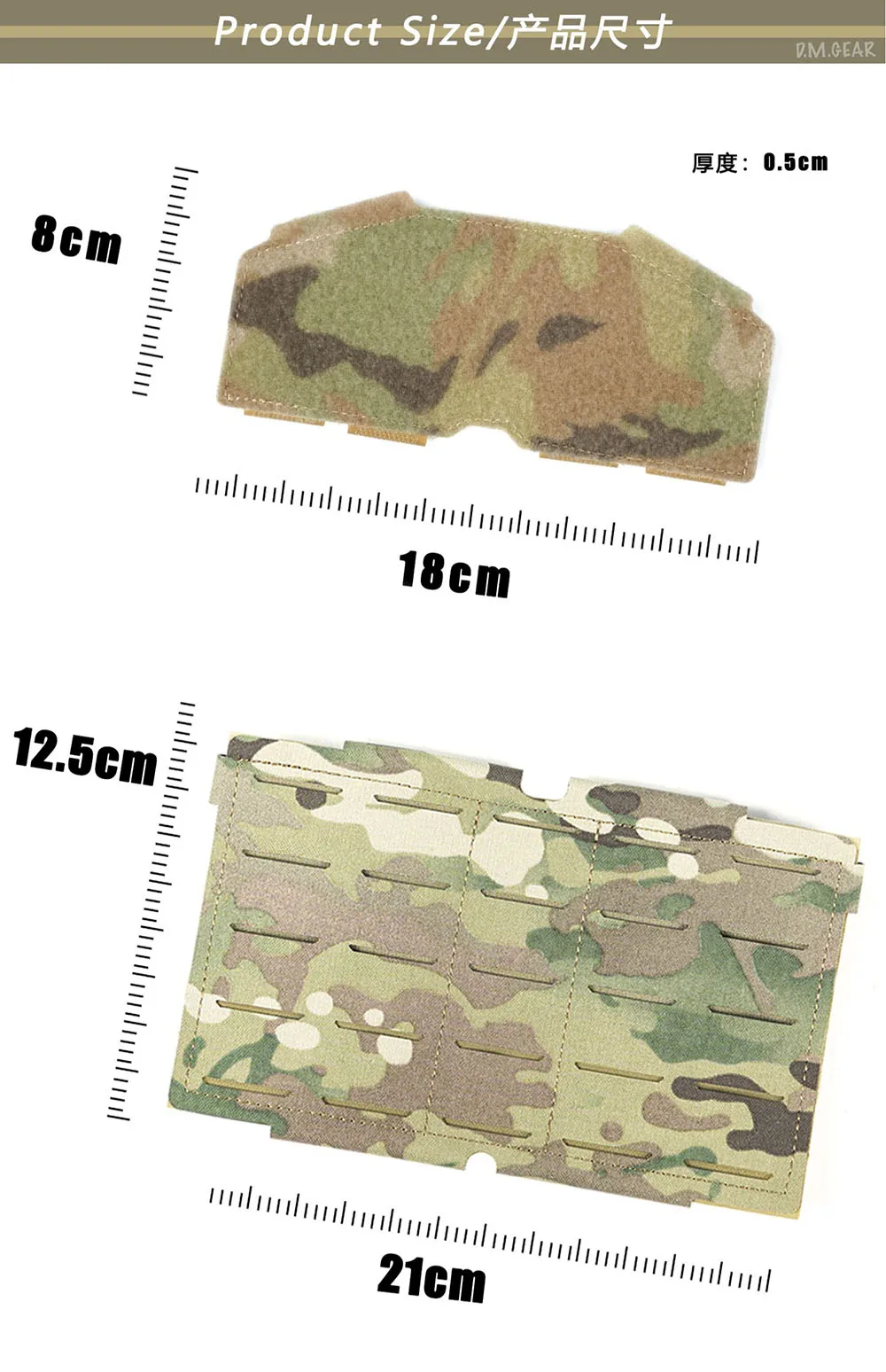 Detalle del sistema MOLLE y conexiones