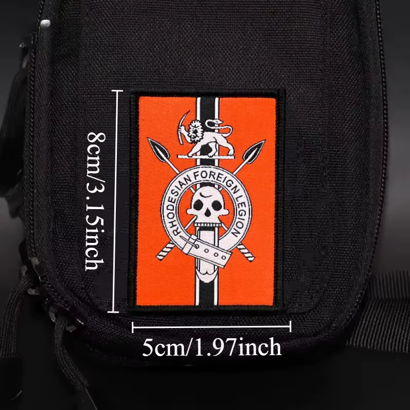 Parche de la Legión Exterior de Rodesia en fondo oscuro