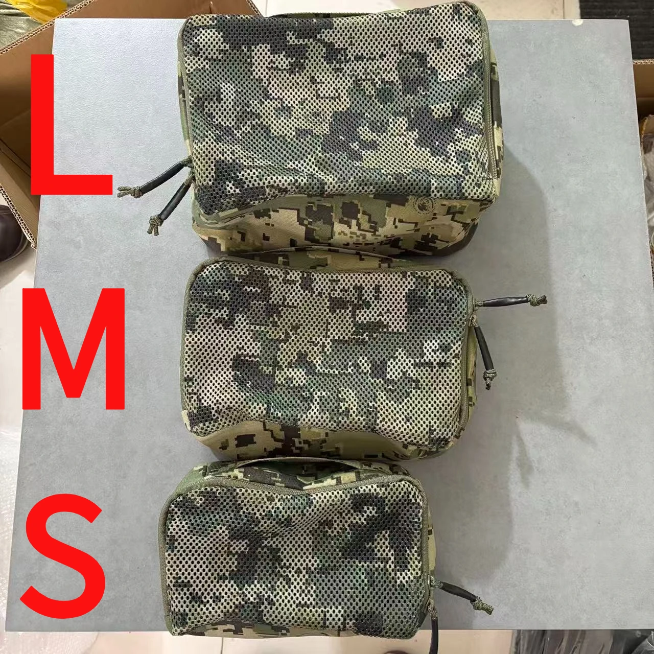 Bolsa de aseo táctica camuflaje mexicana malla nailon personalizable - imagen 3