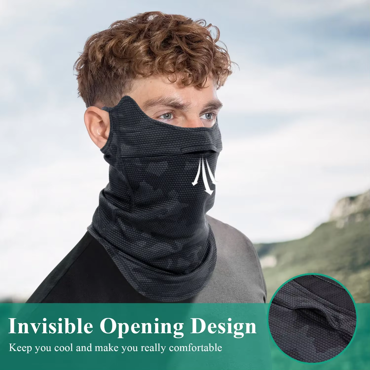 Pañuelo tubular táctico para ciclismo y outdoor – cubre cuello - imagen 2
