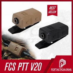 FCS Tactical V20 PTT – Pulsador comunicación táctica auriculares