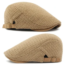 Gorra plana tipo taxista ajustable para hombre y mujer