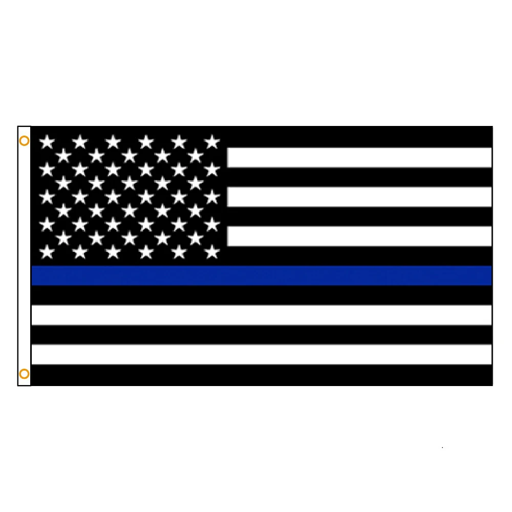 Bandera conmemorativa policía primer respondedor 3x5 pies