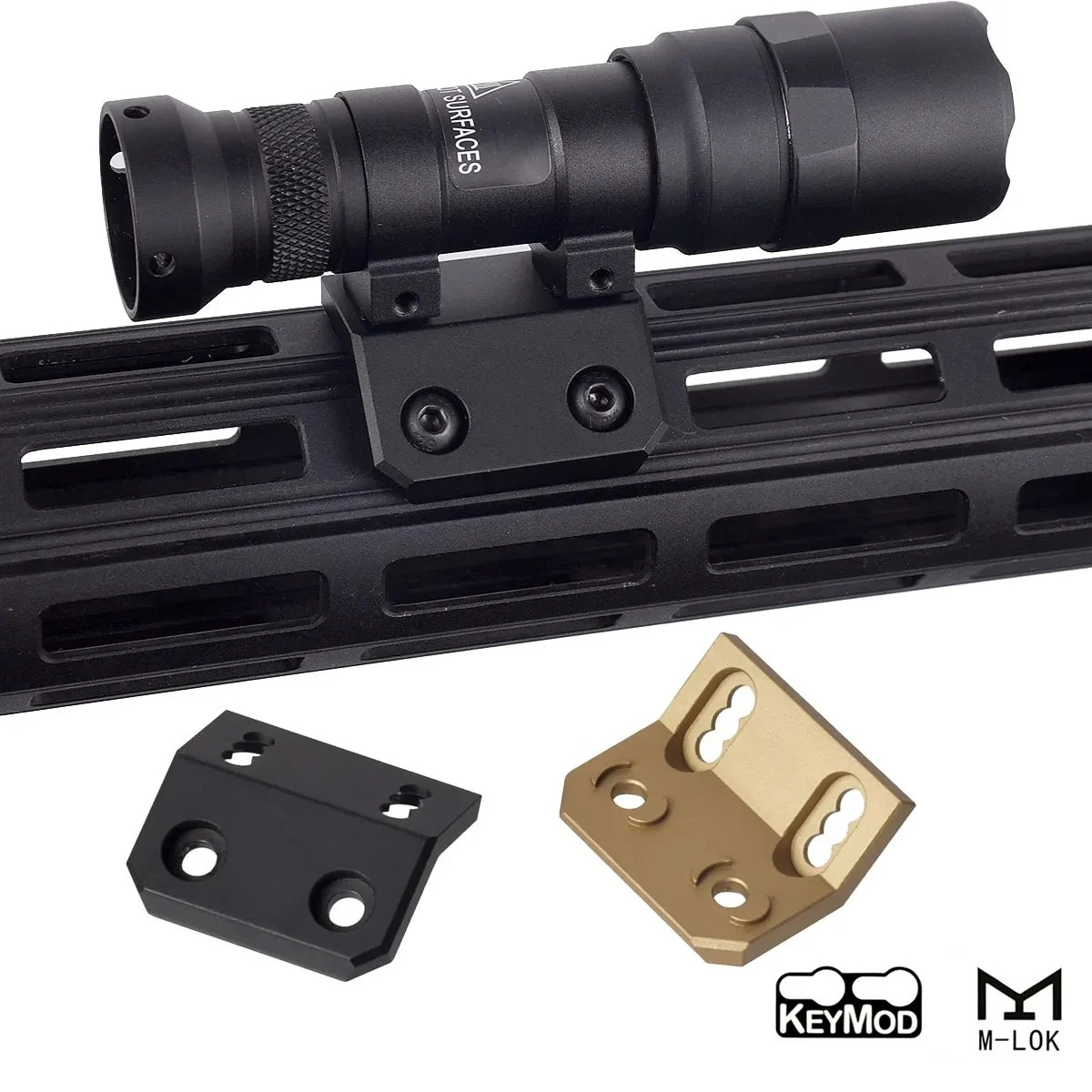 SureFire soporte táctico linterna M-LOK metálico QD riel Picatinny - imagen 5