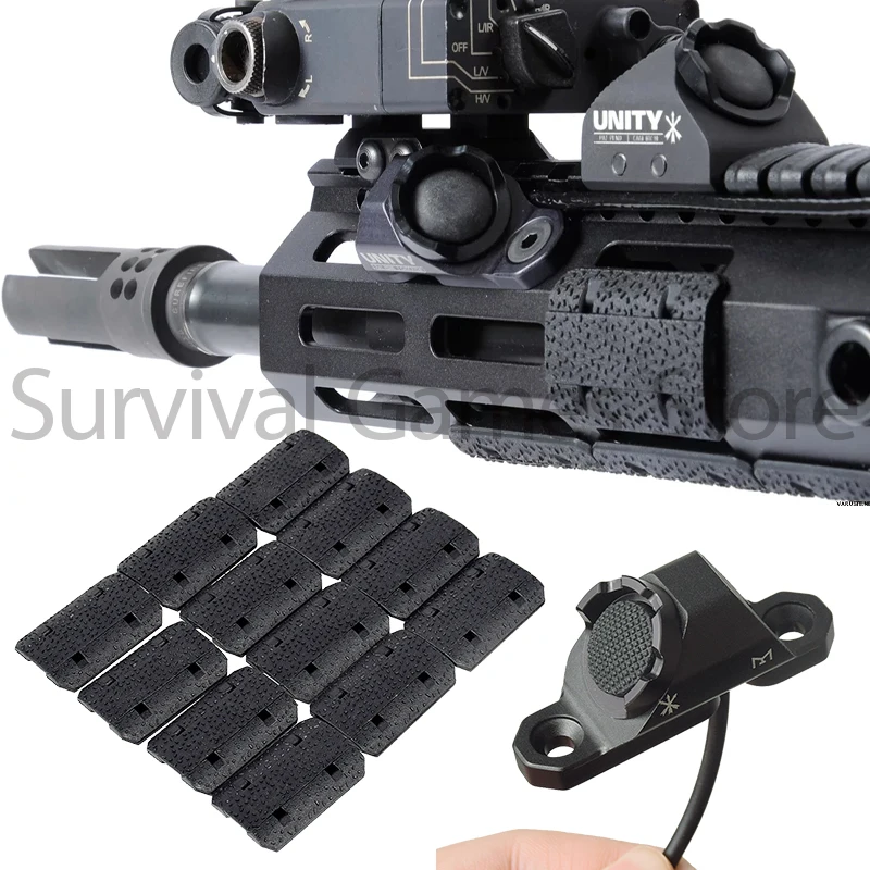 Cubierta de riel M-LOK UNITY con interruptor de presión dual