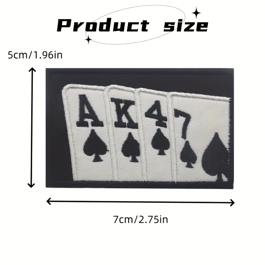 Parche velcro bordado con diseño AK47