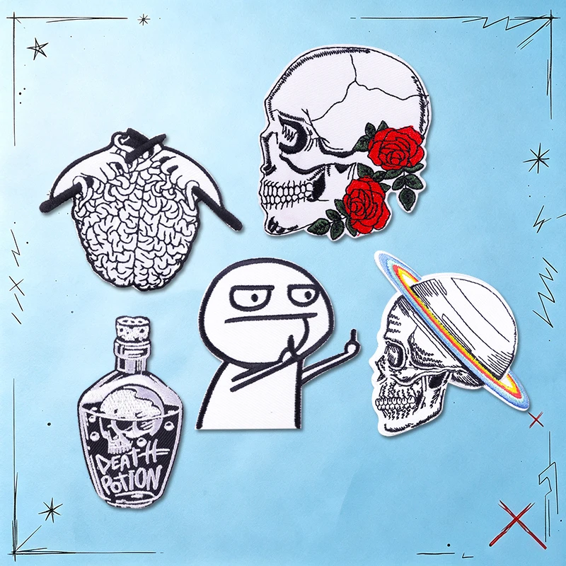 Set de 5 parches para DIY punk