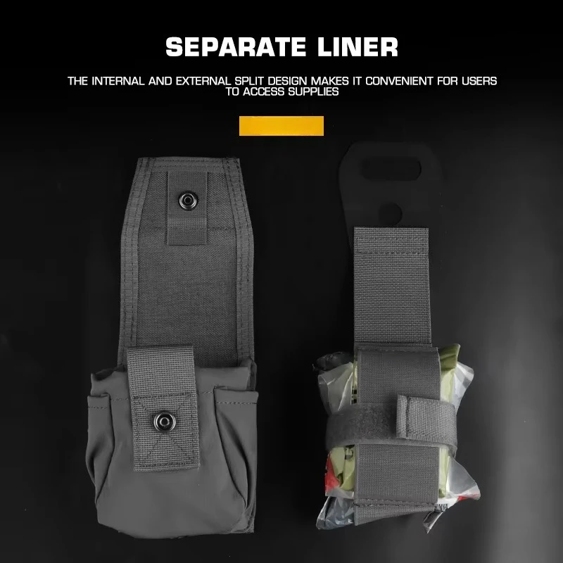 Bolsa IFAK MOLLE Compacta de Primeros Auxilios Tácticos - imagen 3