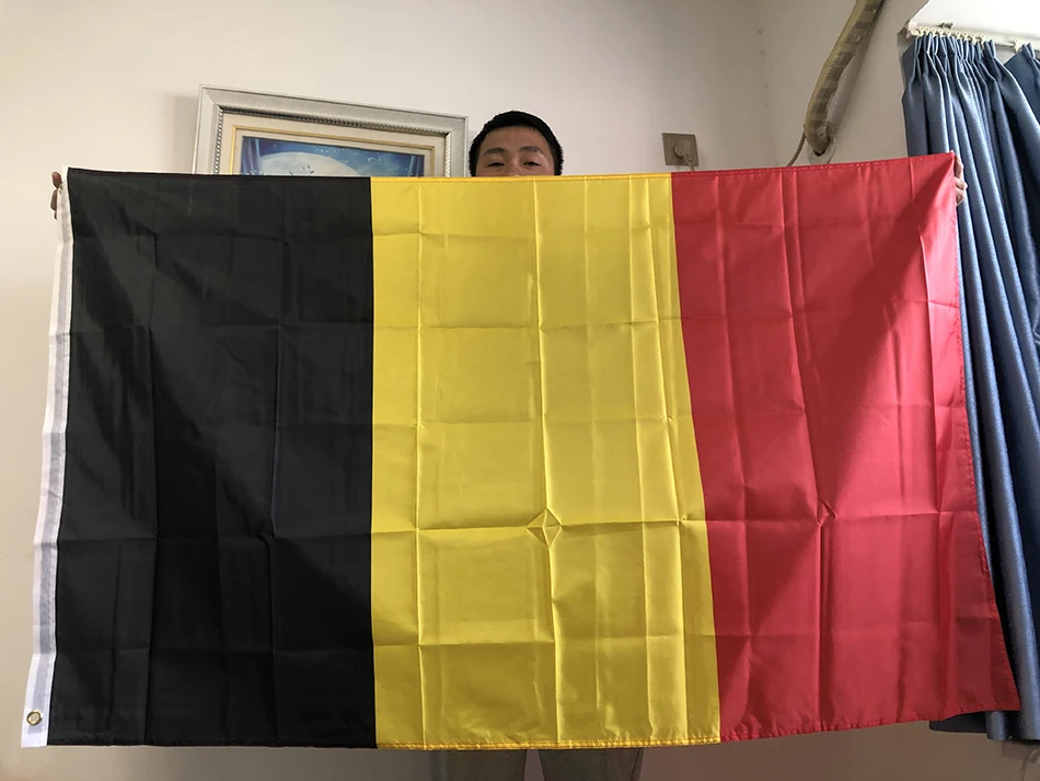 Bandera Bélga 90x150cm – Policarbonato resistente exterior - imagen 2