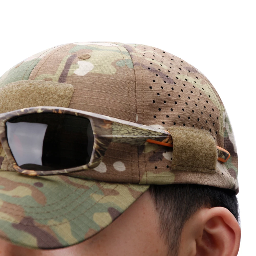 Gorra camuflaje transpirable con protección solar para exteriores - imagen 3