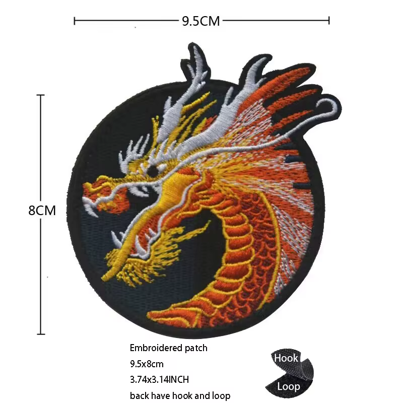 Papazzi Cat parche velcro mochila dragón Tai Chi equilibrio - imagen 5