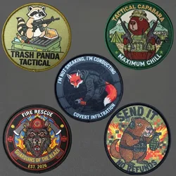 Animal Squad Parche táctico castor con gancho y bucle MOLLE militar