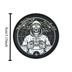 Parche táctico bordado Recon Wing calavera – con velcro para mochila