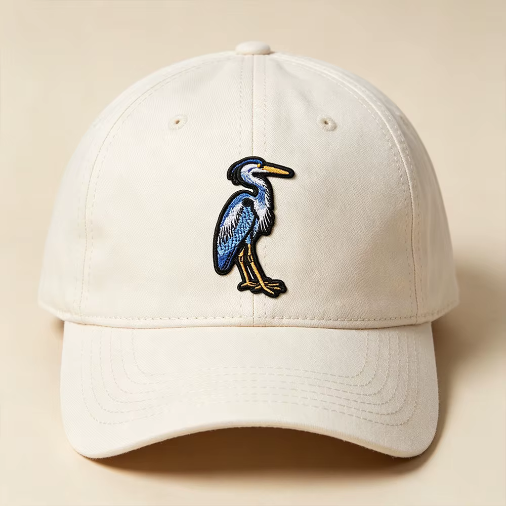 Parche bordado Heron – Insignia termoadhesiva para ropa y gorras - imagen 2