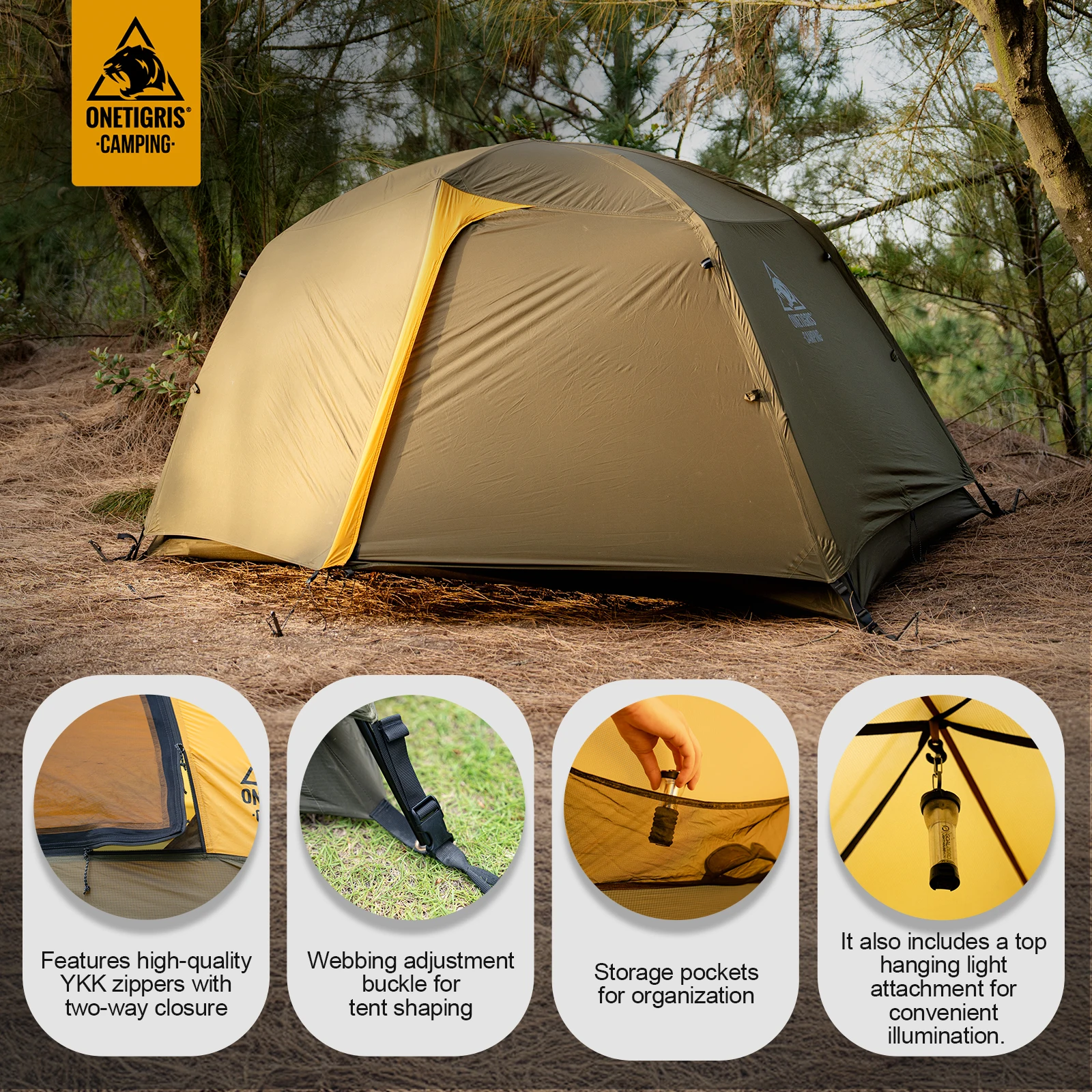 OneTigris Stella tienda de campaña impermeable ligera instantánea - imagen 2
