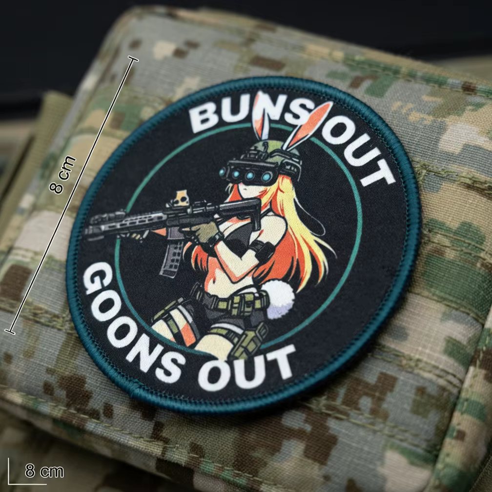 Tactical Bunny Parche táctico con velcro diseño coneja anime