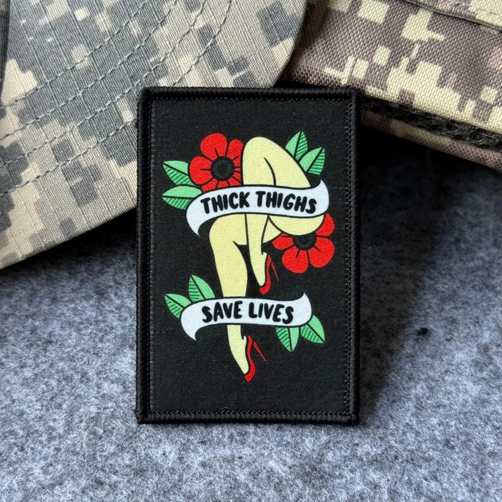 Parche táctico retro floral con velcro para mochila o chaqueta - imagen 5