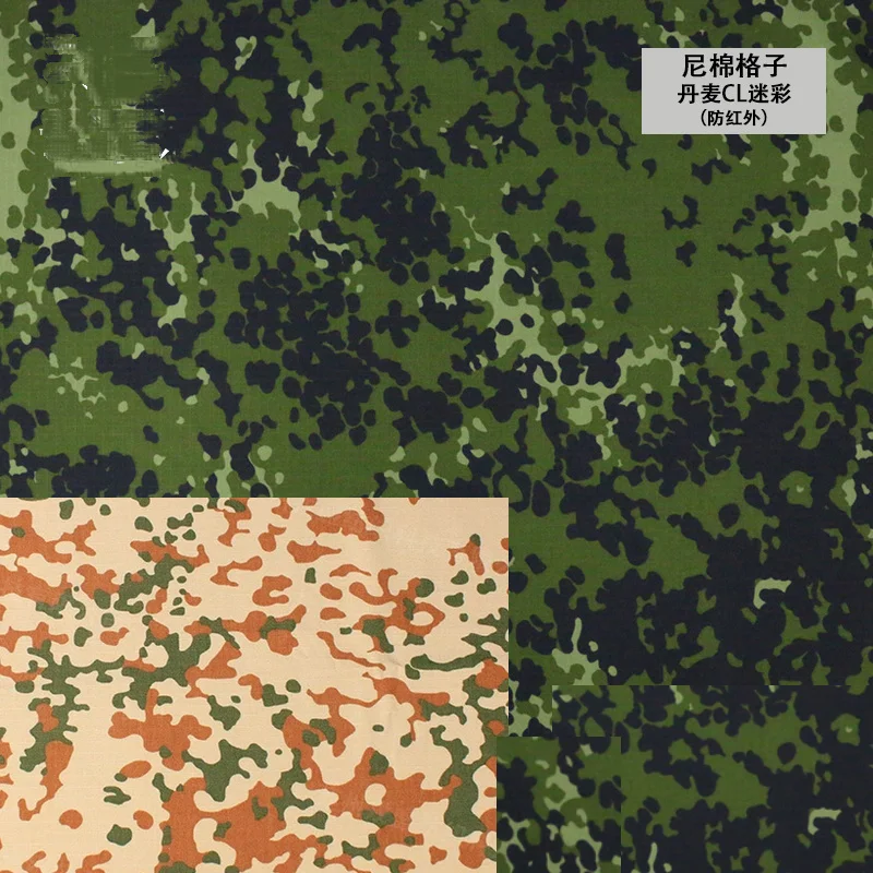 Tela de camuflaje danés M84: algodón con rejilla NYCO impermeable - imagen 3