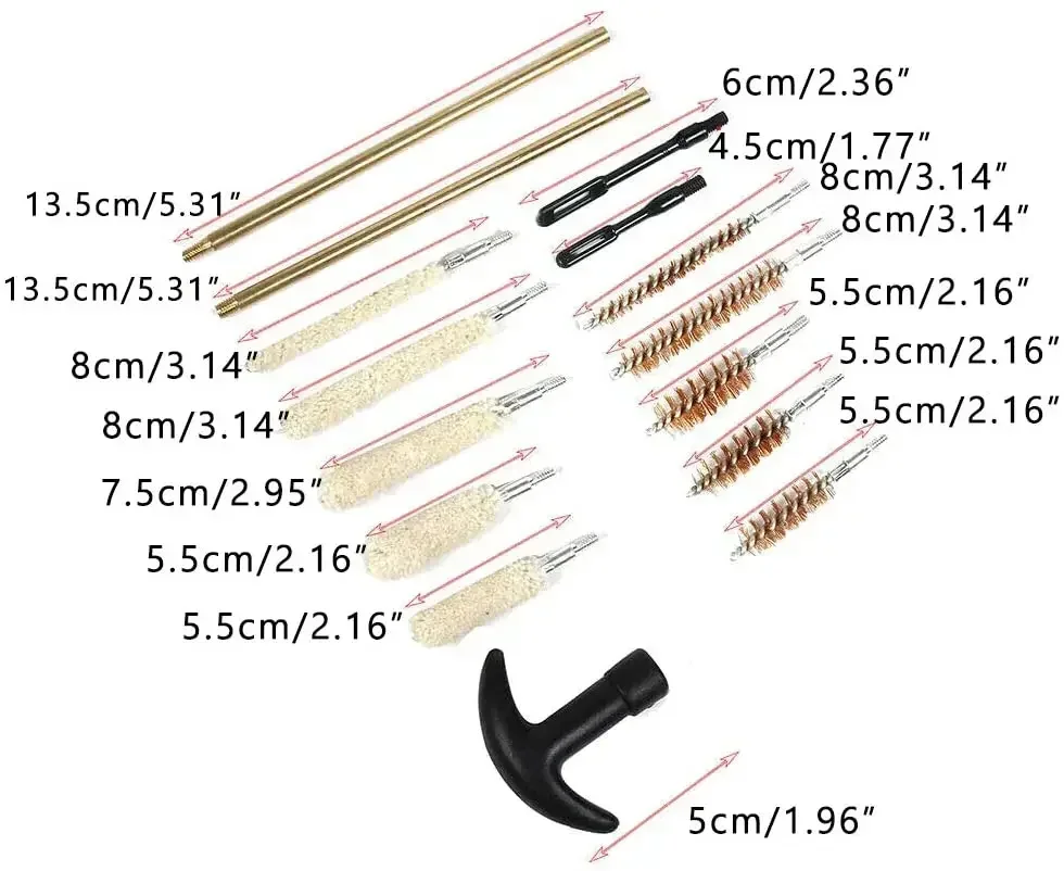 Kit de limpieza táctica de latón universal para armas - imagen 2