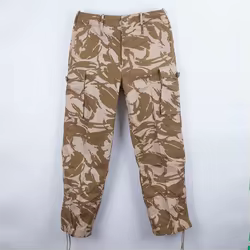 Pantalones camuflaje desierto británico resistentes al viento