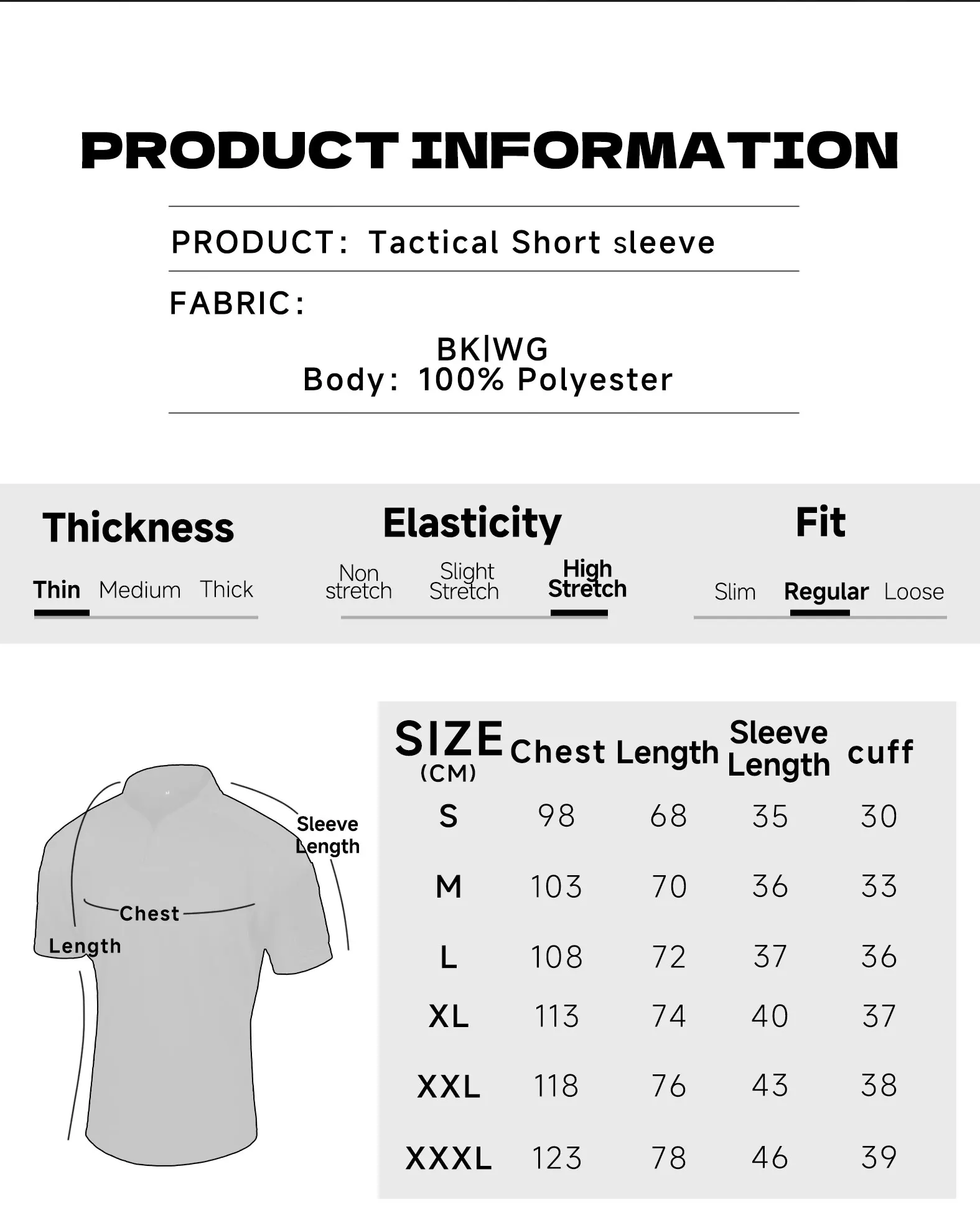 Camiseta Táctica Hombre Manga Corta – Tejido Ripstop para Combate - imagen 4