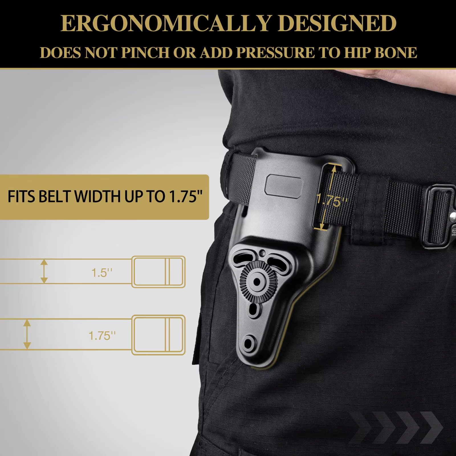 Adaptador de cinturón MOLLE – Funda modular 360° para cinturón táctico