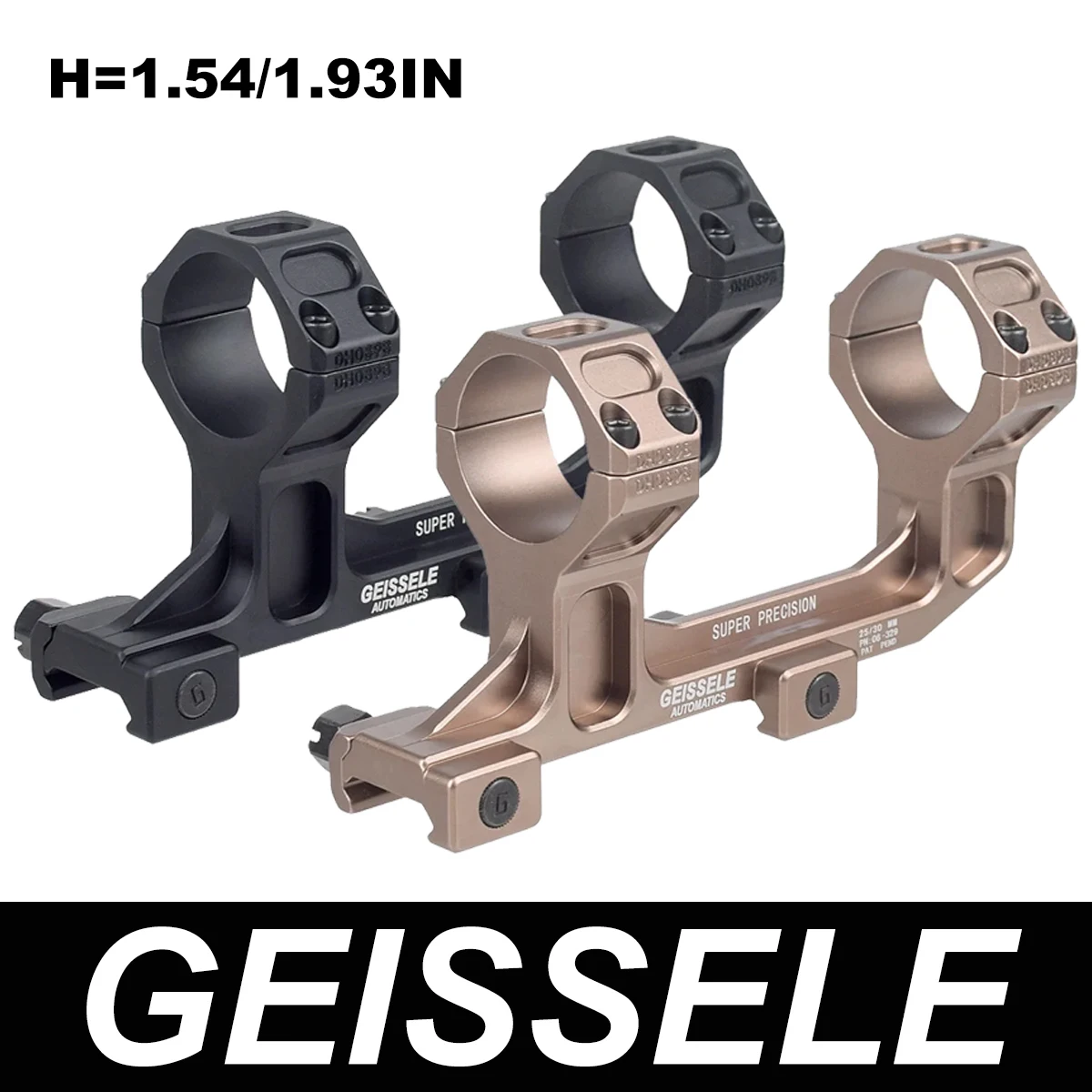 GEISSELE Montura táctica para visor telescópico de 25,4-30 mm - imagen 2