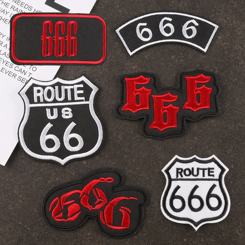 Parche termoadhesivo bordado emblema Marca de la Bestia para gorra