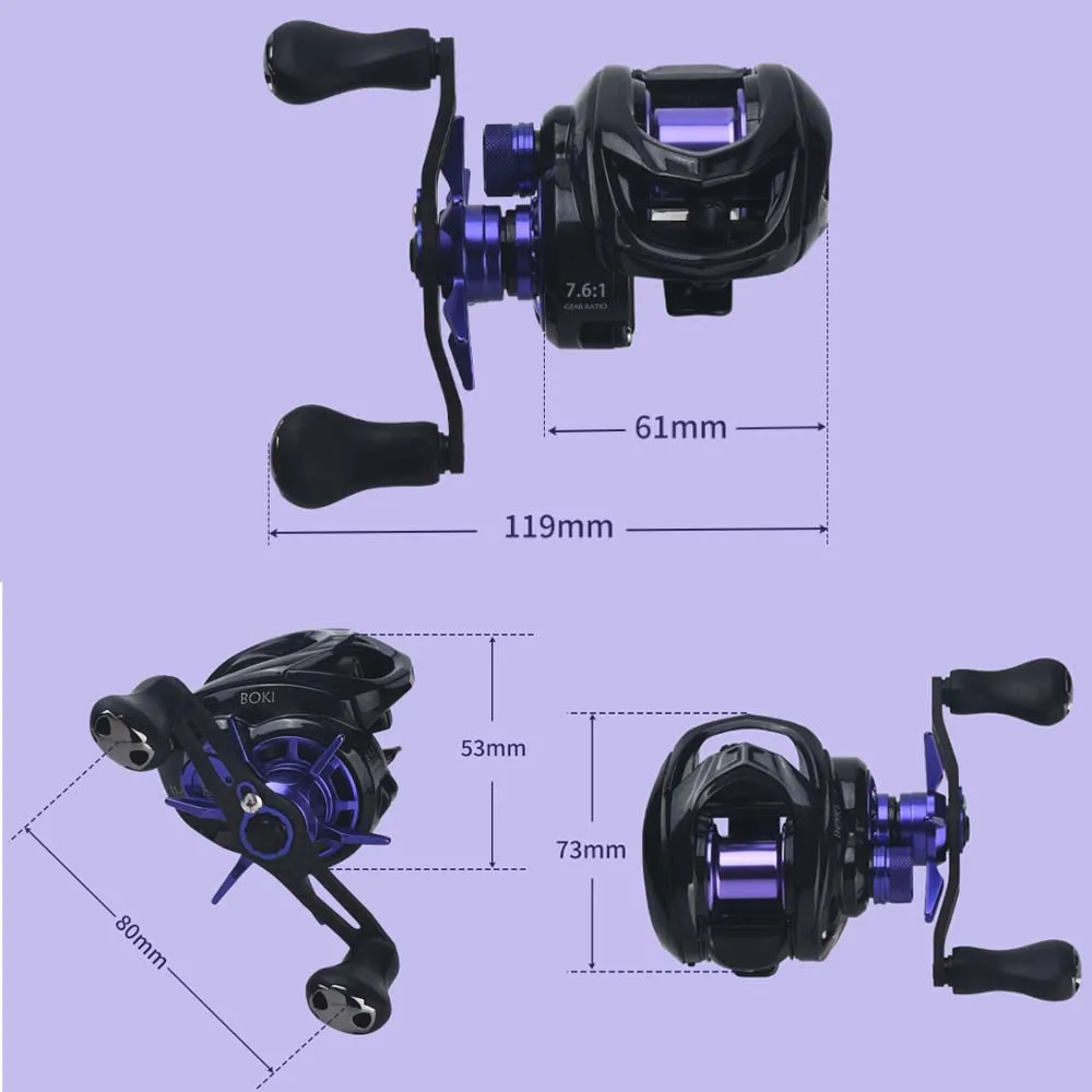 Carrete de pesca BOKI DC con control digital para agua dulce y salada - imagen 4