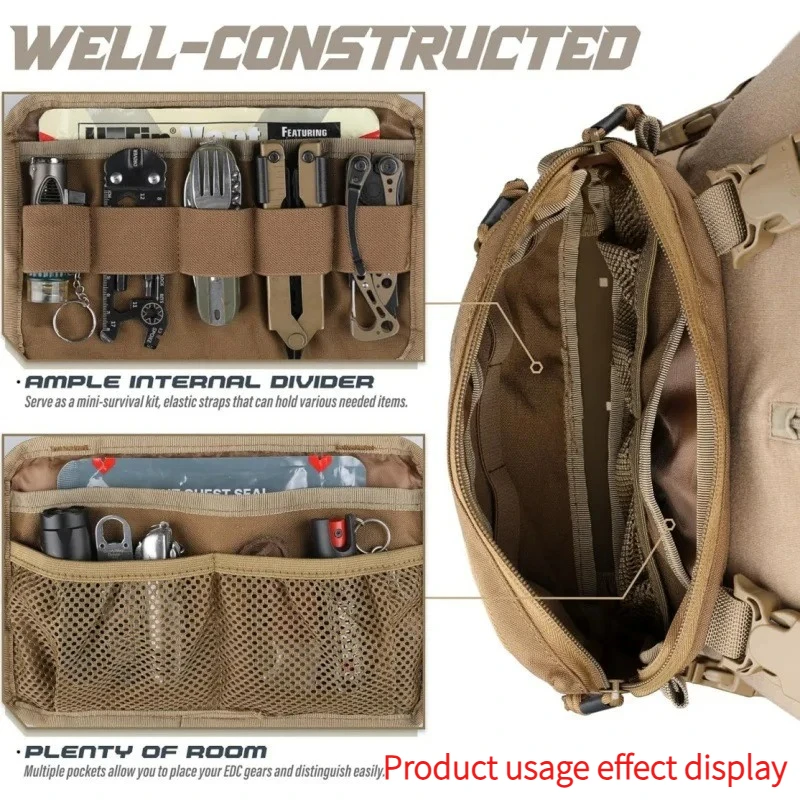 Bolsa táctica de pecho multifuncional para hombre, colgante - imagen 2