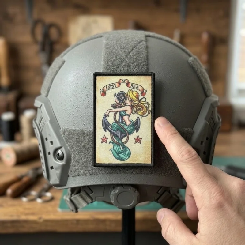 Parche táctico Lost At Sea con velcro y diseño de chica anime - imagen 5