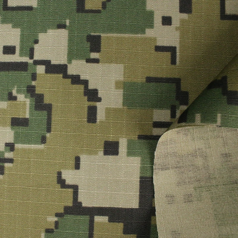 Tela de camuflaje Woodland algodón y nailon para coser militar - imagen 5